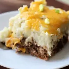 Loaded Potato and Meatloaf Casserole