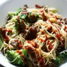 Sticky Beef Noodles