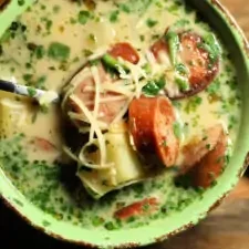 Tuscan Sausage Potato Soup