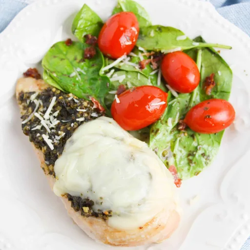 Baked Chicken Caprese with Pesto