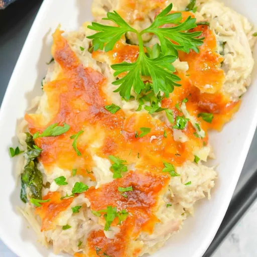 Creamy Chicken Spinach Casserole