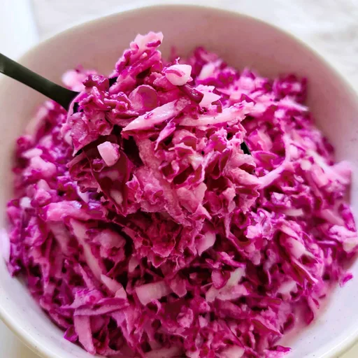 Red Cabbage "Coleslaw for Pulled Pork"