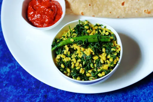 Methi Moong Dal Sabzi (No Onion, No Garlic Version)