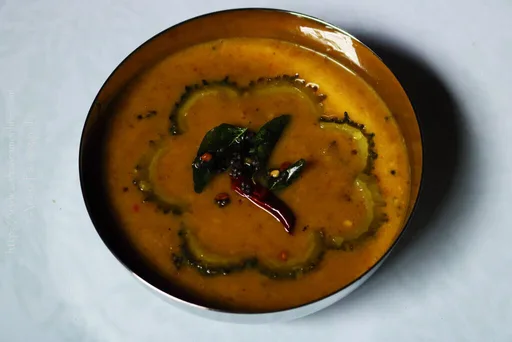 Pavakkai Sambar | Bitter Gourd Sambar | Karela Sambar