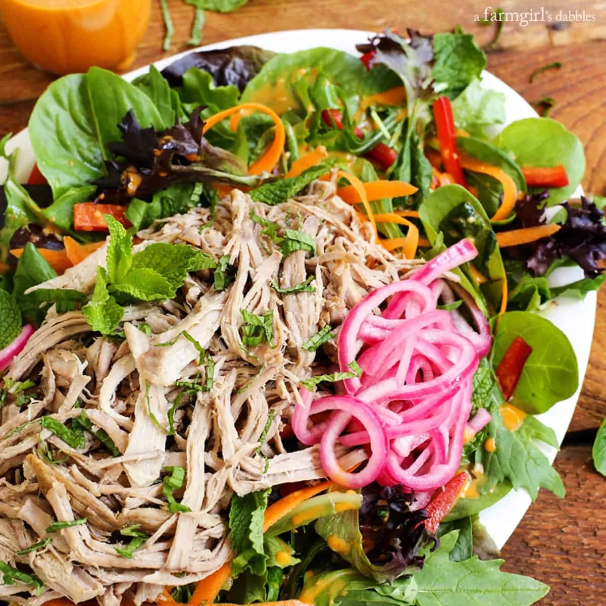 Bánh Mì Salad with Sriracha Vinaigrette