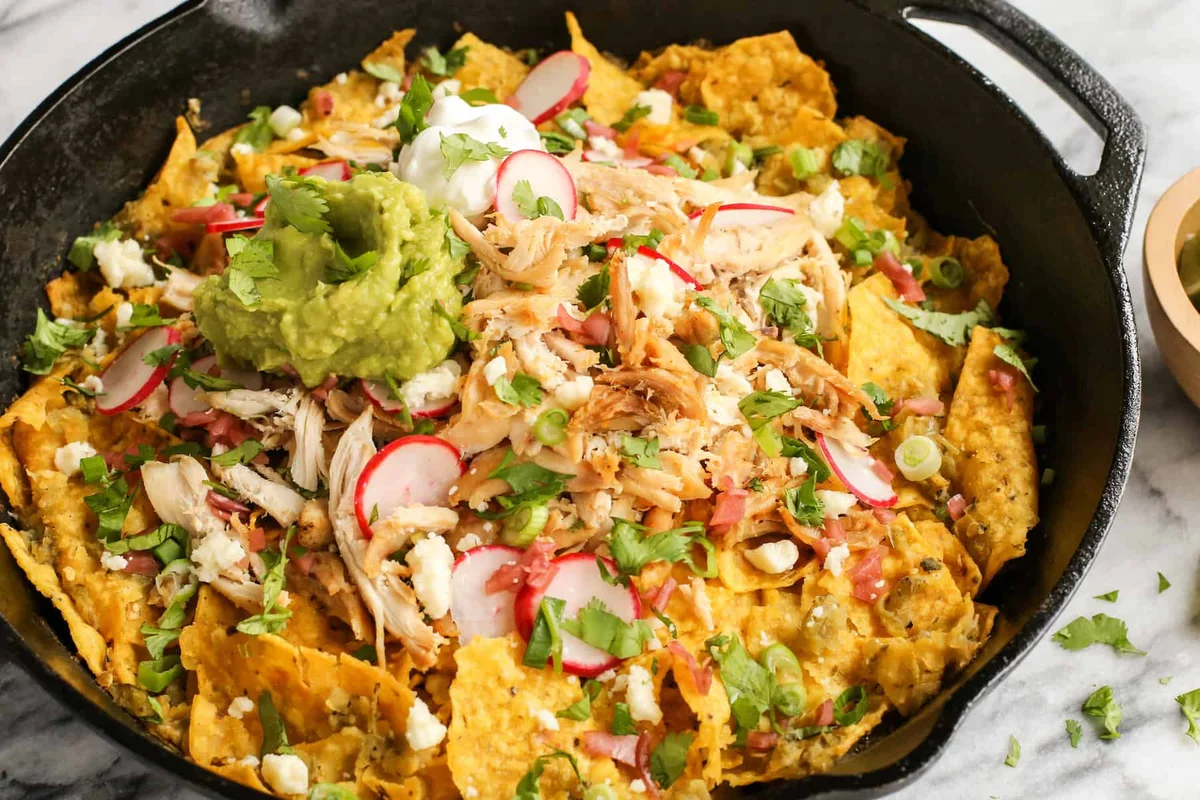 Easy Skillet Chicken Chilaquiles