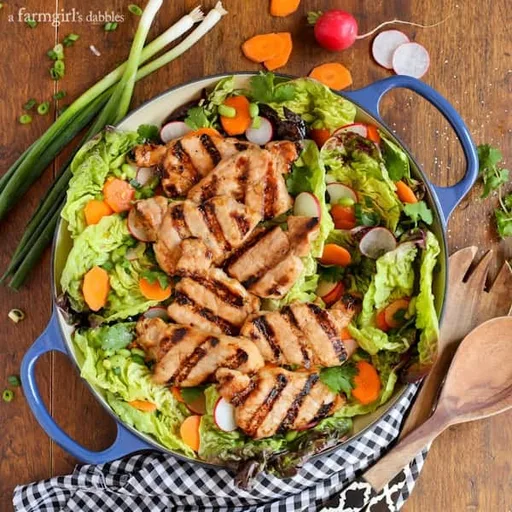 Grilled Asian Pork Tenderloin Salad