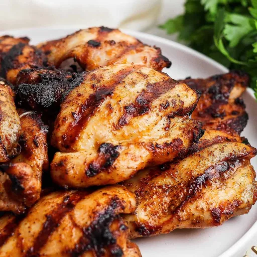 Muslos de pollo a la parrilla