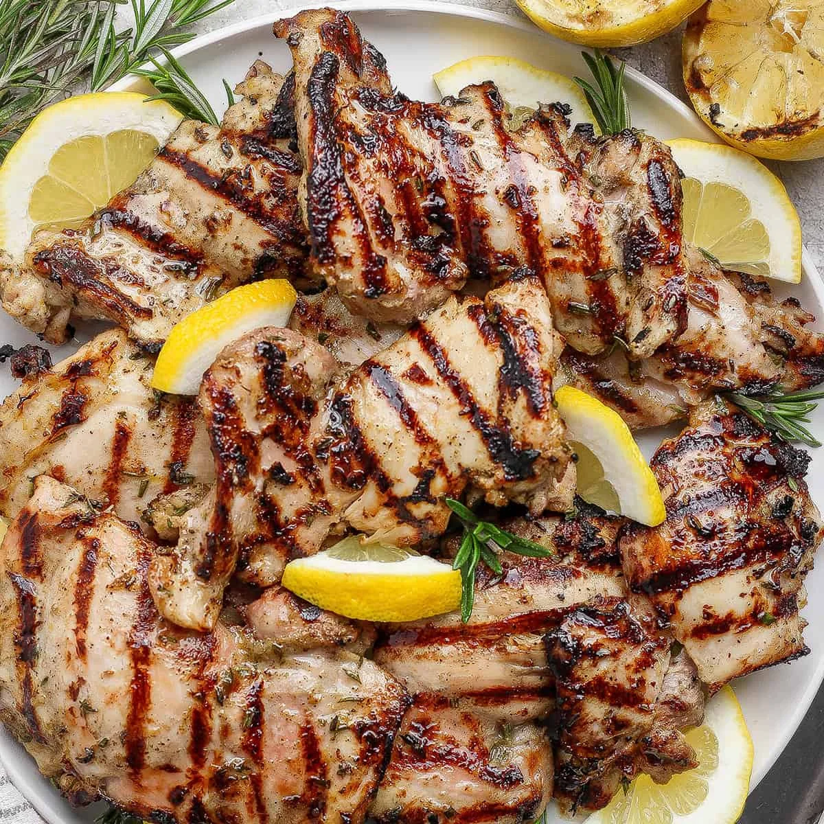Grilled Lemon Chicken Thighs