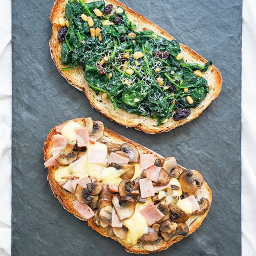 Llescas - Tostadas cargadas catalanas