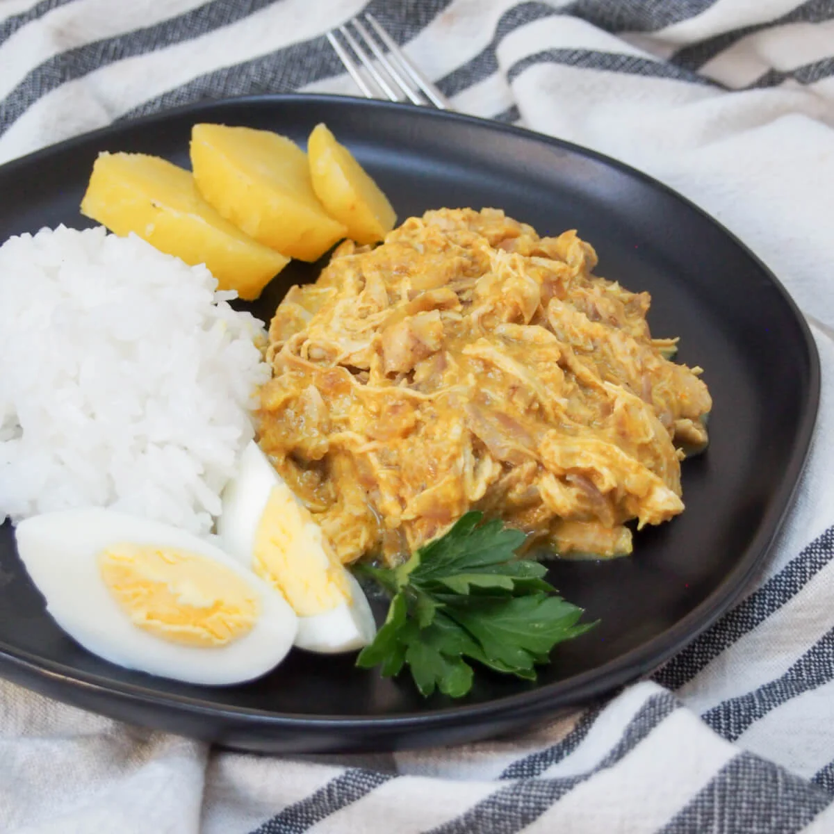 Aji de gallina (Peruvian chicken)