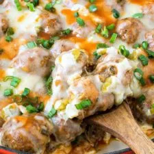 Albóndigas con Salsa Enchilada al Horno