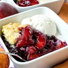 Blueberry Peach Cobbler