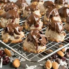 Cranberry Almond Coconut Macaroons