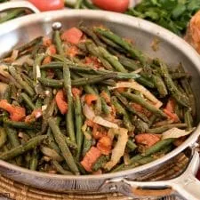 Judías verdes con tomate