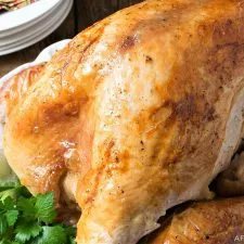Pavo asado jugoso