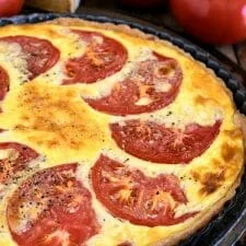 Tomato Tart with Smoked Gruyère and Cracked Black Pepper