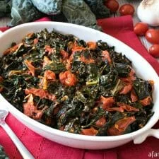 Tuscan Kale with Garlic Tomatoes