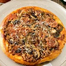 Upside-Down Deep-Dish Skillet Pizza