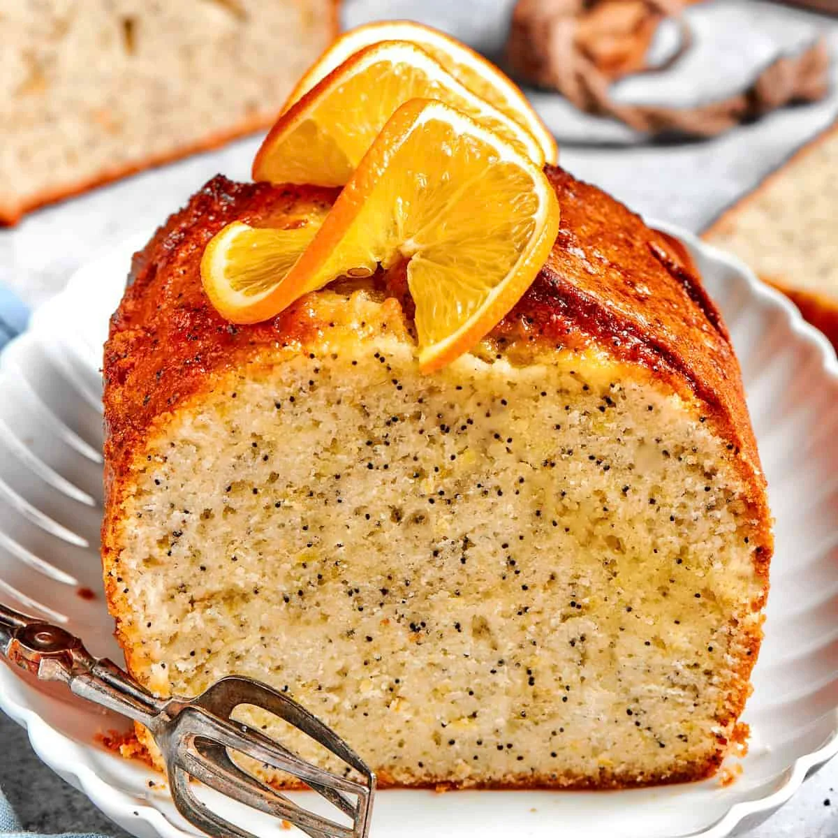 Orange Glazed Poppy Seed Bread