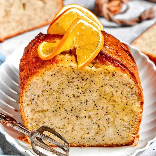 Orange Glazed Poppy Seed Bread