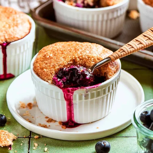 Mini Blueberry Cobbler