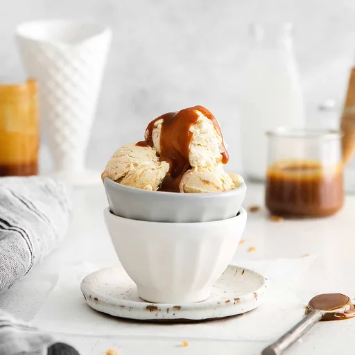 Helado de caramelo salado