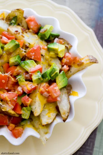 Nachos cargados con patatas fritas