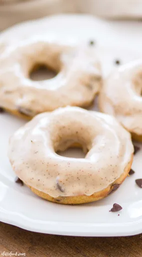 Donuts de calabaza con pepitas de chocolate
