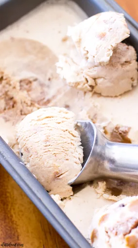 Helado de canela y dulce de leche