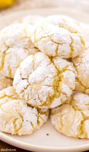 Cream Cheese Lemon Crinkle Cookies