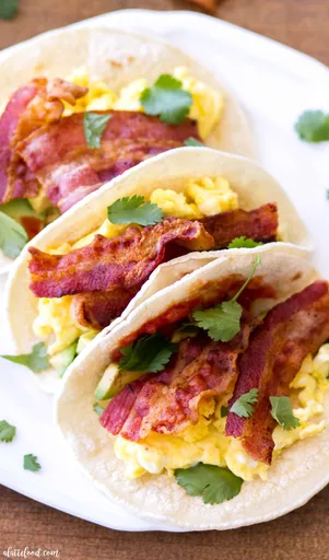Egg and Bacon Breakfast Tacos Recipe