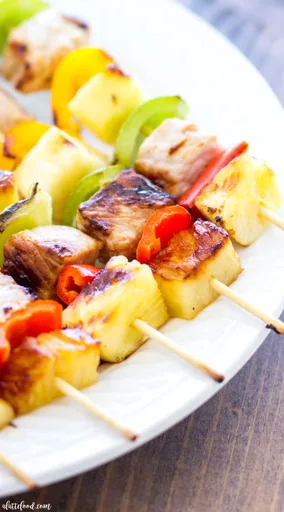 Sweet & Savory Hawaiian Pork Kabobs