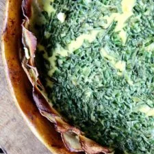 Quiche con costra de patata de Tartine