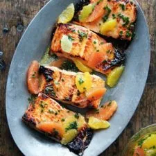 Broiled Lemon-Honey Arctic Char with Citrus Sauce