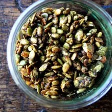 3-Ingredient Candied Pepitas (Salty-Sweet Pumpkin Seeds)