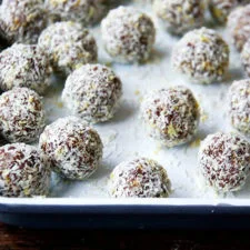Lemon-Coconut Date Balls