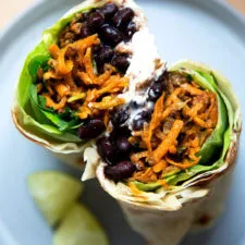 Sweet Potato and Black Bean Burrito