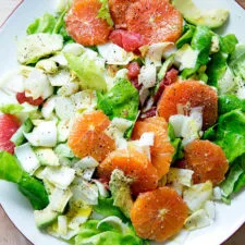 Ensalada de endivias y salmón ahumado