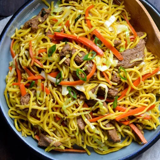 Chow Mein de cordero