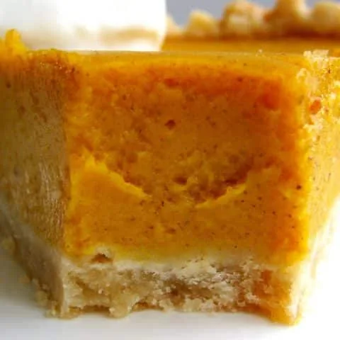 Thanksgiving Dessert: Pumpkin Pie made with fresh Pumpkin