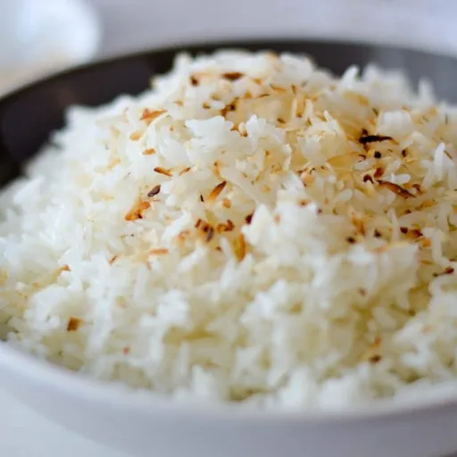 Arroz con coco tostado (con arrocera)