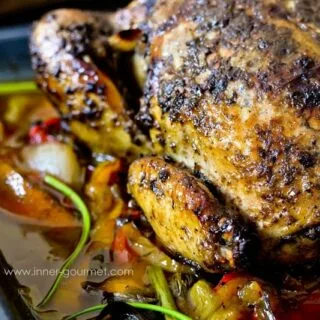 Whole roasted Jerk Chicken