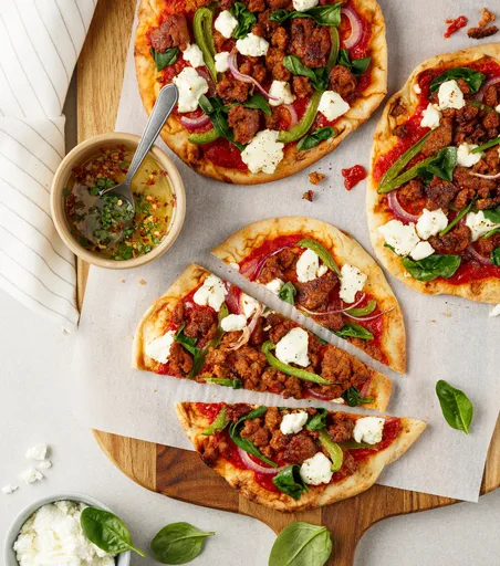 Pizzas de salchicha