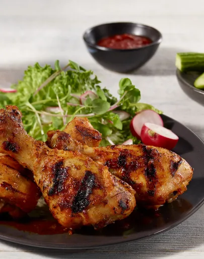 Muslos de pollo a la barbacoa con mostaza