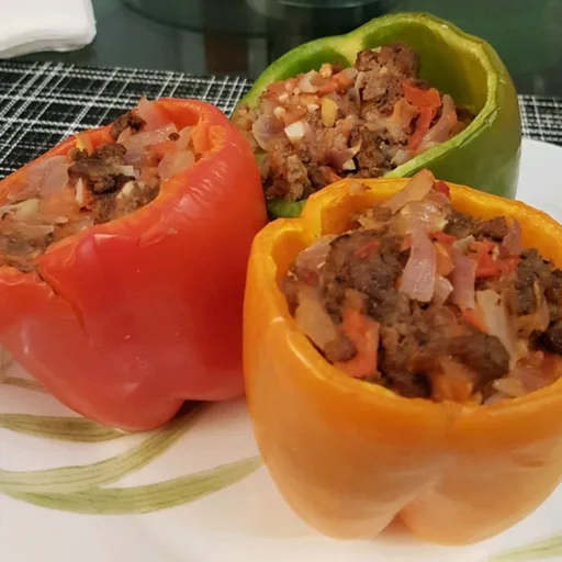 Pimientos rellenos sencillos y fáciles