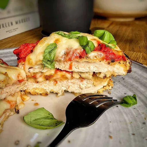 Pechuga a la parmesana en freidora de aire