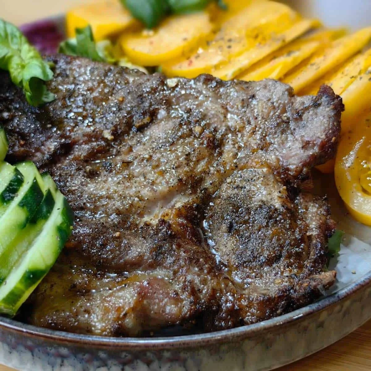 Échine de porc à la friteuse à air chaud