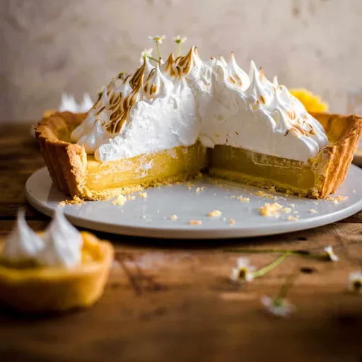 Tarta de merengue de limón