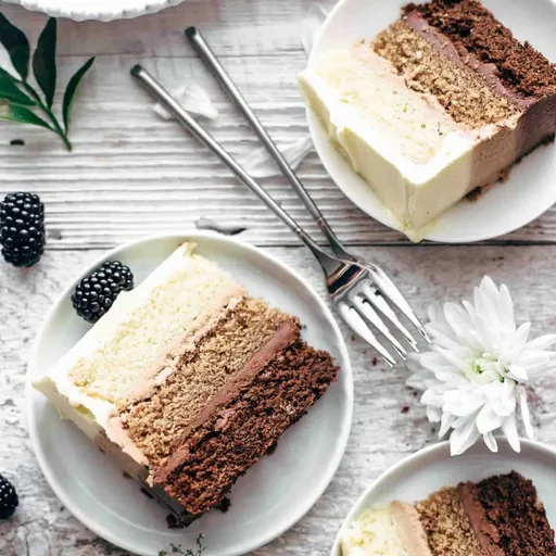 Triple Chocolate Ombré Cake